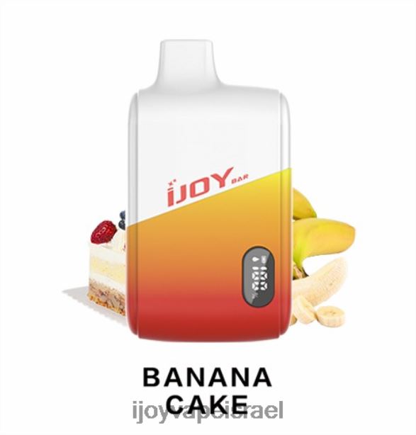 iJOY Bar IC8000 חַד פַּעֲמִי FLFJ6176 iJoy vape review עוגת בננה