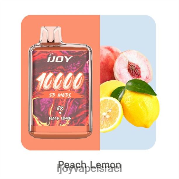 iJOY Bar SD10000 חַד פַּעֲמִי FLFJ6168 iJoy vape shop לימון אפרסק